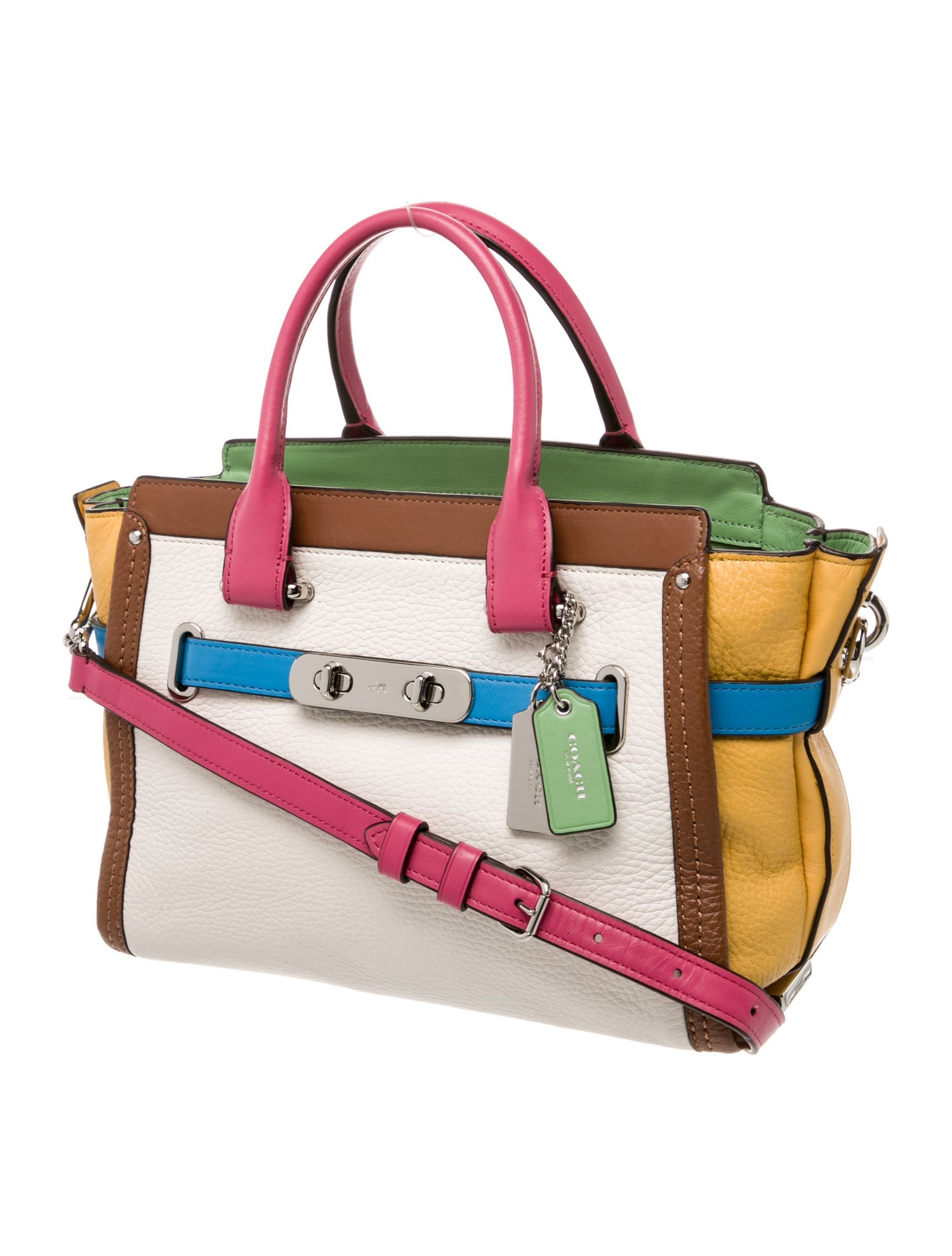 Coach Leather Top Handle Bag